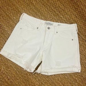 Lucky Brand white denim Boyfriend short sz 00